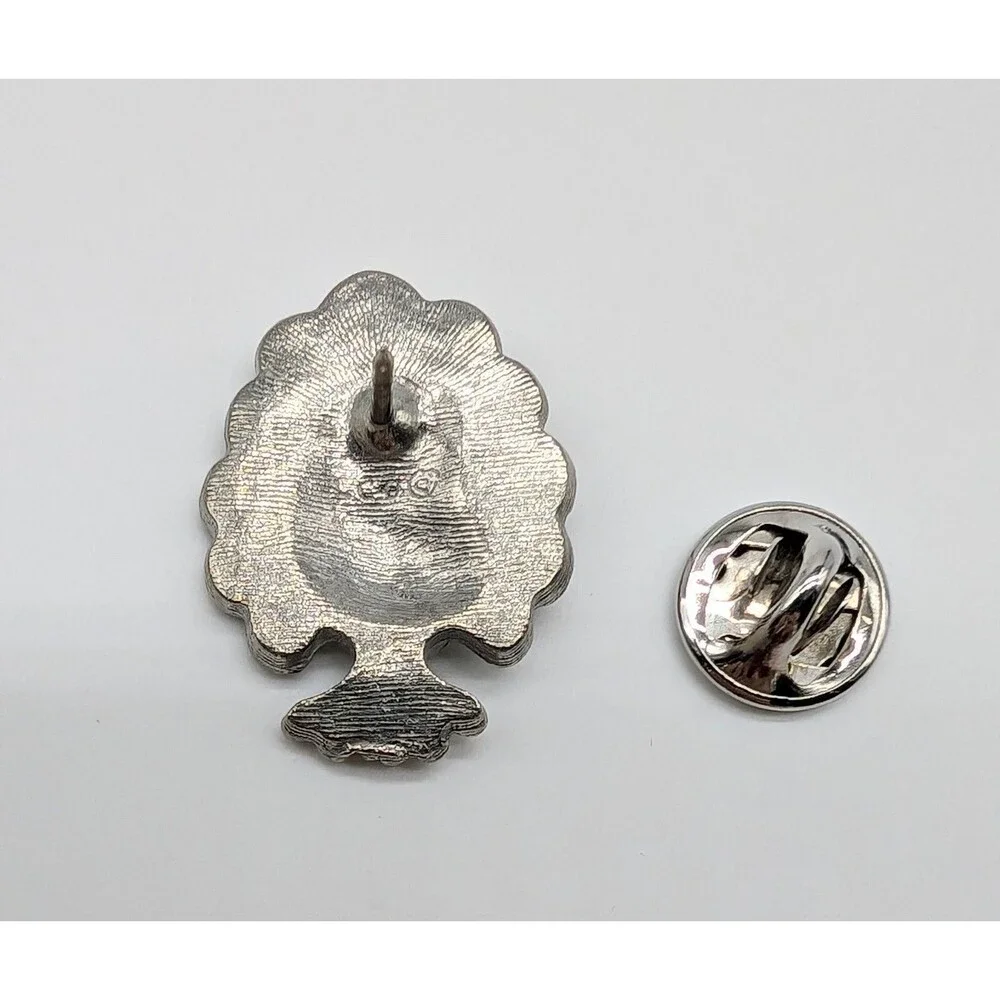 LCD Pewter Turkey Lapel Pin Fall Thanksgiving